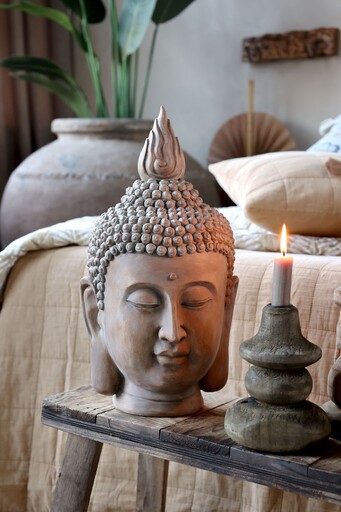 Impressionen zu Chic Antique Buddha Kopf aus Polyresin, Bild 3