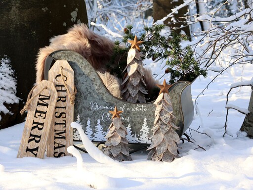 Impressionen zu Chic Antique Deko Weihnachtsbaum aus Birkenrinde mit Stern, Bild 3