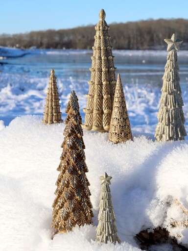 Impressionen zu Chic Antique Deko Weihnachtsbaum mit Glitzer, Bild 1