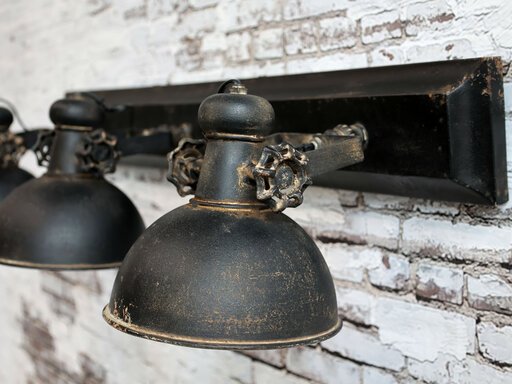 Impressionen zu Chic Antique Factory Deckenlampe mit 3 Spots, Bild 1