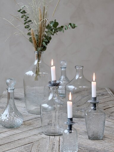 Impressionen zu Chic Antique Flaschenaufsatz Kerzenhalter mit dekorativem Rand, Bild 1