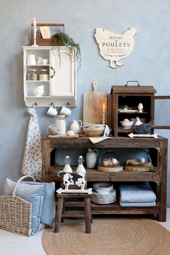 Impressionen zu Chic Antique Französischer Körbe mit Henkel im 2er-Set, Bild 2
