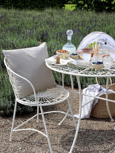 Impressionen zu Chic Antique Garten Caféstuhl aus Eisen, Bild 1