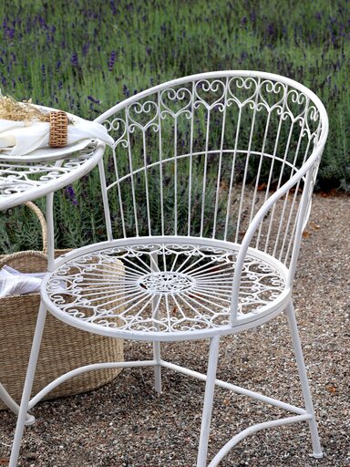 Impressionen zu Chic Antique Garten Caféstuhl aus Eisen, Bild 2