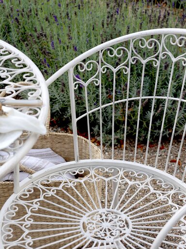 Impressionen zu Chic Antique Garten Caféstuhl aus Eisen, Bild 3
