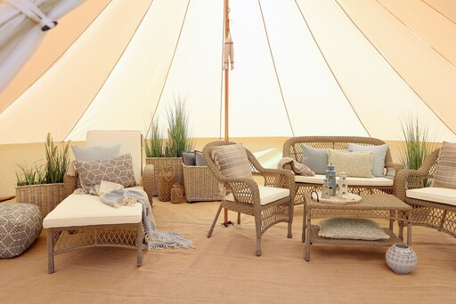 Impressionen zu Chic Antique Garten Lounge Geflochten - Landhausstil, Bild 1