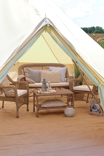 Impressionen zu Chic Antique Garten Lounge Geflochten - Landhausstil, Bild 2