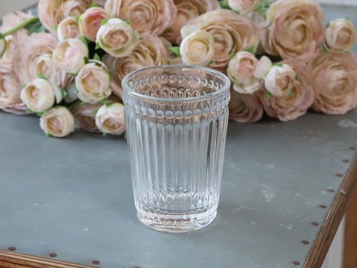 Impressionen zu Chic Antique Glas Becher mit Perlenkante, Bild 1