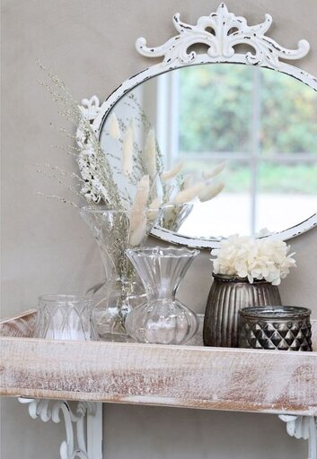 Impressionen zu Chic Antique Glasvase mit Diamantmuster, Bild 1