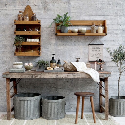 Impressionen zu Chic Antique Grimaud alter Holztisch, Bild 5