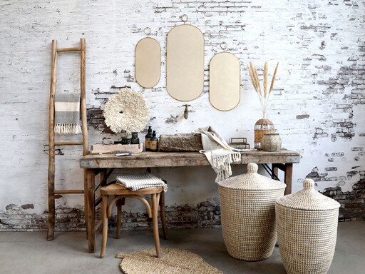 Impressionen zu Chic Antique Grimaud alter Holztisch, Bild 6