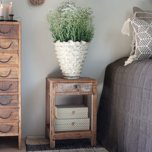 Impressionen zu Chic Antique Grimaud Beistelltisch mit Schublade, Nachttisch, Bild 2