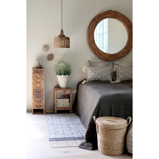 Impressionen zu Chic Antique Grimaud Schmale Vintage Kommode mit 8 Schubladen | Recyclingholz, Bild 2