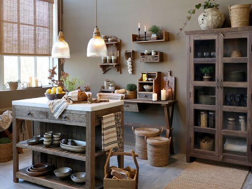 Impressionen zu Chic Antique Hängelampe mit Holzzierhülse, Bild 2