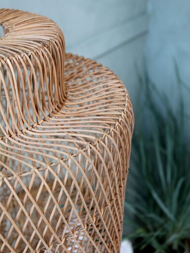 Impressionen zu Chic Antique Hängelampe mit Lampenschirm aus Rattan, Bild 1