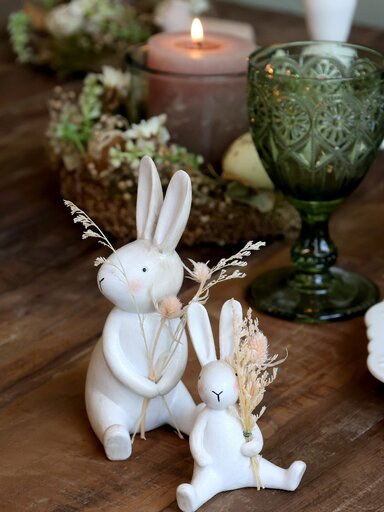 Impressionen zu Chic Antique Kaninchen mit Blumen sitzend, Bild 4