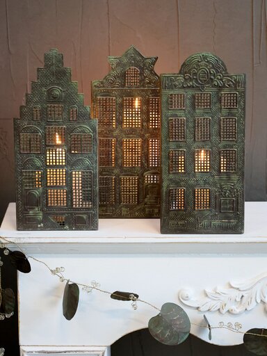 Impressionen zu Chic Antique Kerzenhalter Lichthaus 3er Set, Bild 3