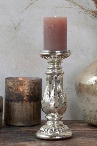 Impressionen zu Chic Antique Kerzenständer Bauernsilber, Bild 2
