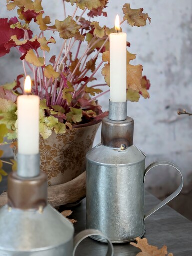 Impressionen zu Chic Antique Kerzenständer für Stabkerzen, mit Henkel, Zink, Bild 3