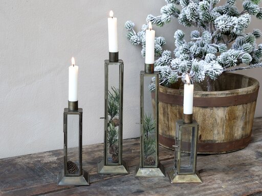 Impressionen zu Chic Antique Kerzenständer Laterne für Mini Stabkerzen, Bild 1