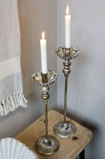 Impressionen zu Chic Antique Kerzenständer Vire Messinglook, Bild 3