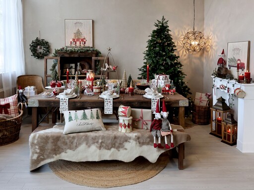 Impressionen zu Chic Antique Kissenbezug Christmas mit Weihnachtsbäumen, Bild 3