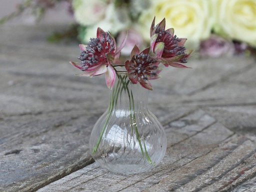 Impressionen zu Chic Antique Kleine Vase in Kolbenglasform, Bild 1