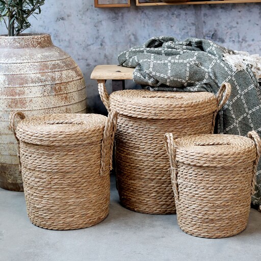 Impressionen zu Chic Antique Körbe mit Deckel 3-er Set, Bild 1
