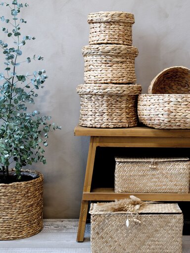 Impressionen zu Chic Antique Korb 2er-Set aus Wasserhyazinthe, Bild 1