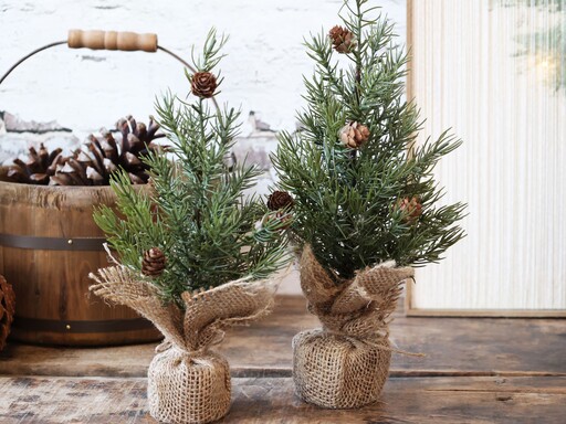 Impressionen zu Chic Antique Künstllicher Fleur Tannenbaum mit Zapfen, Bild 4