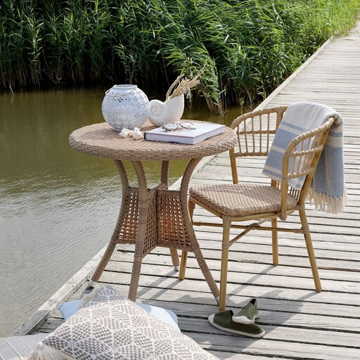 Impressionen zu Chic Antique La Rochelle Bistrostuhl aus Rattan, Bild 1