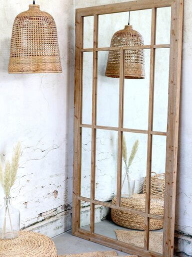 Impressionen zu Chic Antique Lampe geflochtenes Bambus, Bild 3