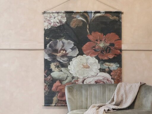 Impressionen zu Chic Antique Leinwandbild zum Aufhängen mit Blumenprint, Bild 2