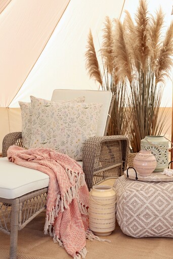 Impressionen zu Chic Antique Liegestuhl mit Rädern – Geflochten, Landhausstil, Bild 2