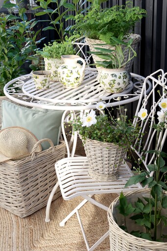 Impressionen zu Chic Antique Olive Kanne mit Olivenmuster, Bild 2