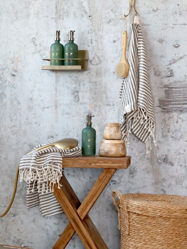 Impressionen zu Chic Antique Pump Flasche aus Glas Conditioner für Bad, Dusche, Bild 2