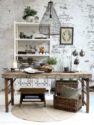 Impressionen zu Chic Antique Regal Antik weiß mit Ablagen und Türen, Bild 3