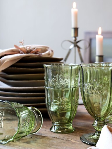 Impressionen zu Chic Antique Saint-Émilion hohes Glas mit Muster, Bild 7