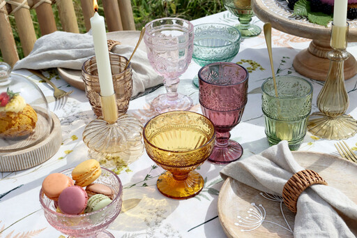 Impressionen zu Chic Antique Saint-Émilion Trinkschale Glas mit Muster 6er, Bild 7