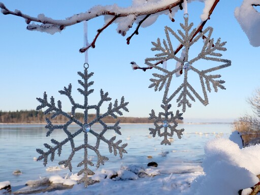 Impressionen zu Chic Antique Schneeflocken Aufhänger mit Strasssteinen, Bild 2