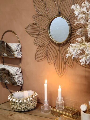 Impressionen zu Chic Antique Spiegel mit Blumendeko, Bild 1