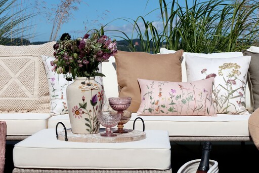 Impressionen zu Chic Antique Steingut Vase mit Blumenmotiv, Bild 3