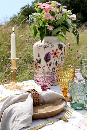 Impressionen zu Chic Antique Steingut Vase mit Blumenmotiv, Bild 2