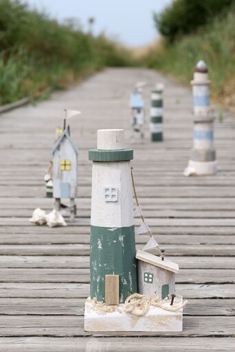 Impressionen zu Chic Antique Deko Strandhaus auf Stelzen 2er Set, Bild 1