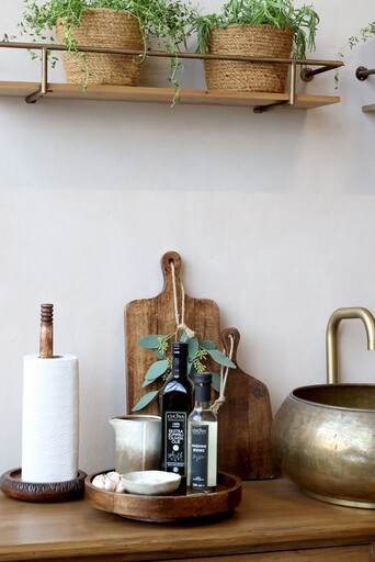 Impressionen zu Chic Antique Tours Holz Tablett mit drehbarem Sockel, Bild 3