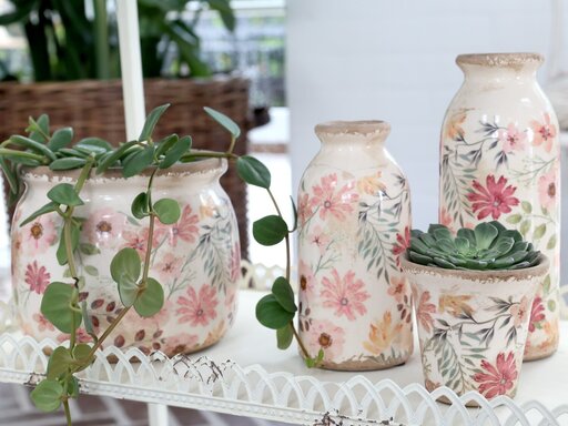 Impressionen zu Chic Antique Vase Auray Flasche mit Blumen, Bild 4