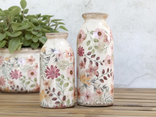 Impressionen zu Chic Antique Vase Auray Flasche mit Blumen, Bild 3