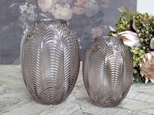 Impressionen zu Chic Antique Vase mit Blattmuster, Bild 4
