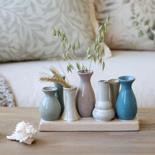 Impressionen zu Chic Antique Vasen auf Tablett, Bild 2