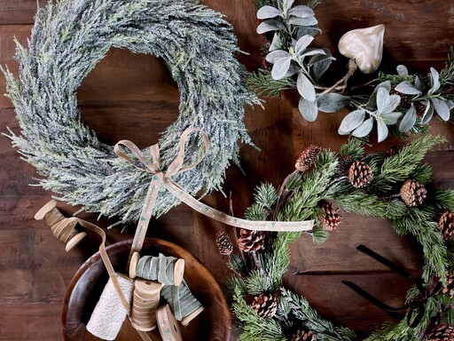 Impressionen zu Chic Antique Velourband auf Holzspule, Dekoband, Bild 5